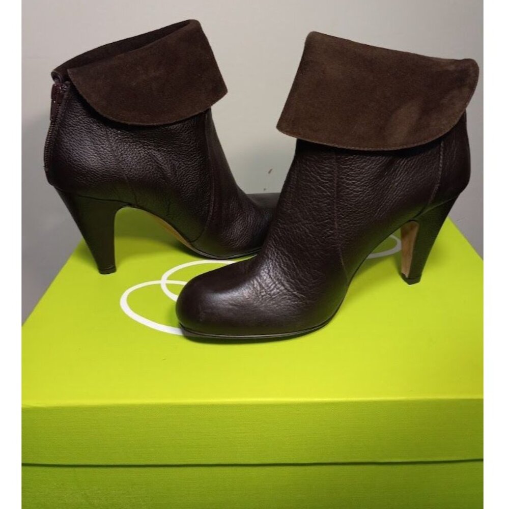 Jessica Bennett Women's Dark Brown Leather Nixie Ankle Boots Women's 8M NWOB - Picture 6 of 12